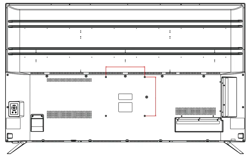 BLAUPUNKT 55” 140cm 4K Ultra HD Smart TV - BACK OF TV