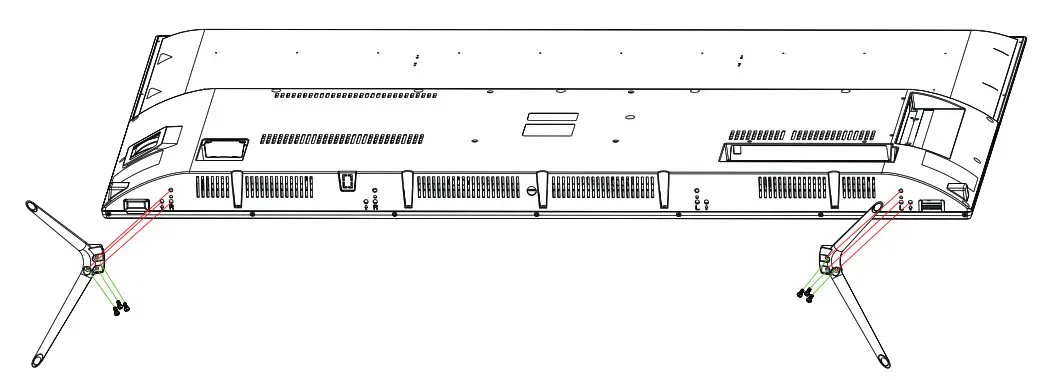 BLAUPUNKT 55” 140cm 4K Ultra HD Smart TV - Tighten the screws