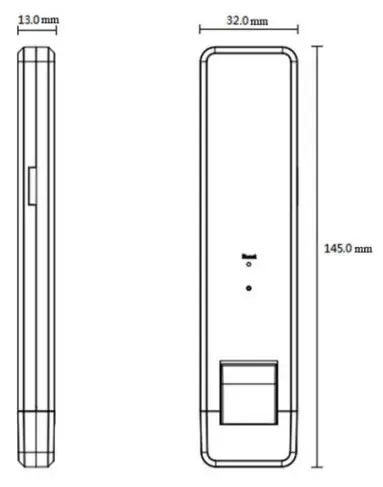 hoymiles DTU W100 3 Gen Wi Fi Model - Dimensions