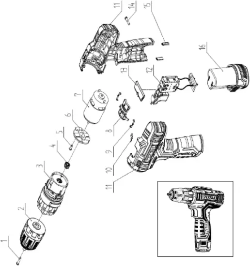 TDLI12325 - Exploded view