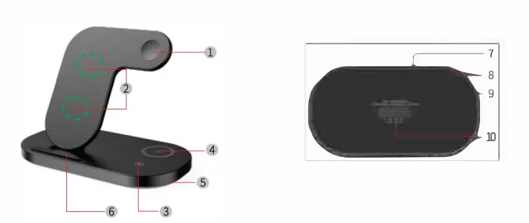 Guanyu GY-27S 3 In 1 Fast Wireless Charger 2