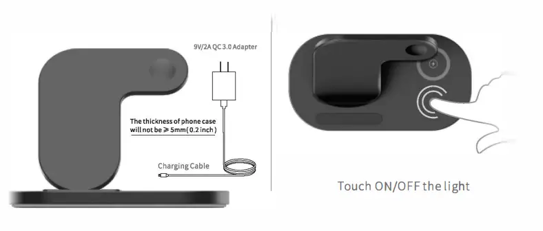 Guanyu GY-27S 3 In 1 Fast Wireless Charger 3