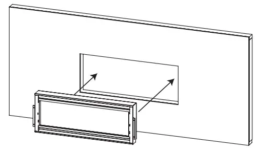 real flame 5555 Wall Mounted Recessed Electric Fireplace - Installing the Fireplace Method B 1
