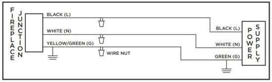 real flame 5555 Wall Mounted Recessed Electric Fireplace - Installing the Fireplace Method B 10