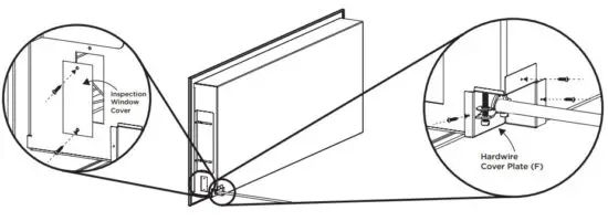 real flame 5555 Wall Mounted Recessed Electric Fireplace - Installing the Fireplace Method B 11