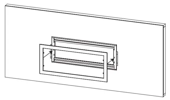 real flame 5555 Wall Mounted Recessed Electric Fireplace - Installing the Fireplace Method B 3