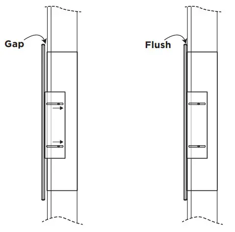 real flame 5555 Wall Mounted Recessed Electric Fireplace - Installing the Fireplace Method B 4