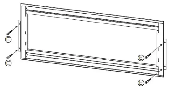 real flame 5555 Wall Mounted Recessed Electric Fireplace - Installing the Fireplace Method B 5