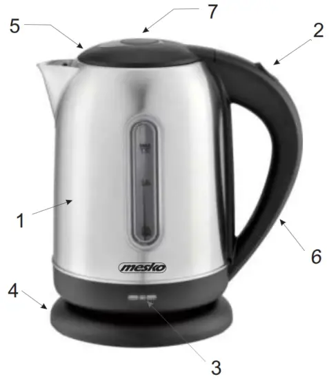 mesko MS 1288 1 7 Litre Electric Kettle - Featured Image