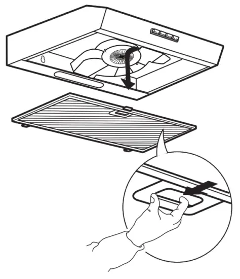 IKEA 603.939.62 LAGAN Stainless Steel Kitchen Hood - FIG 1