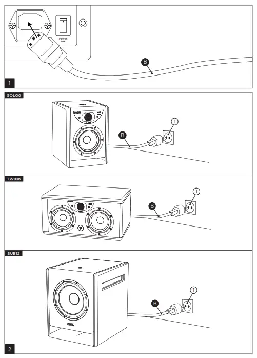 FOCAL Twin 6 ST6 Active 2.5-Way Powered Studio Monitors Speakers -2