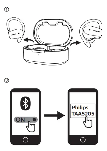 PHILIPS TAA5205 5000 Series Wireless Earbuds 2