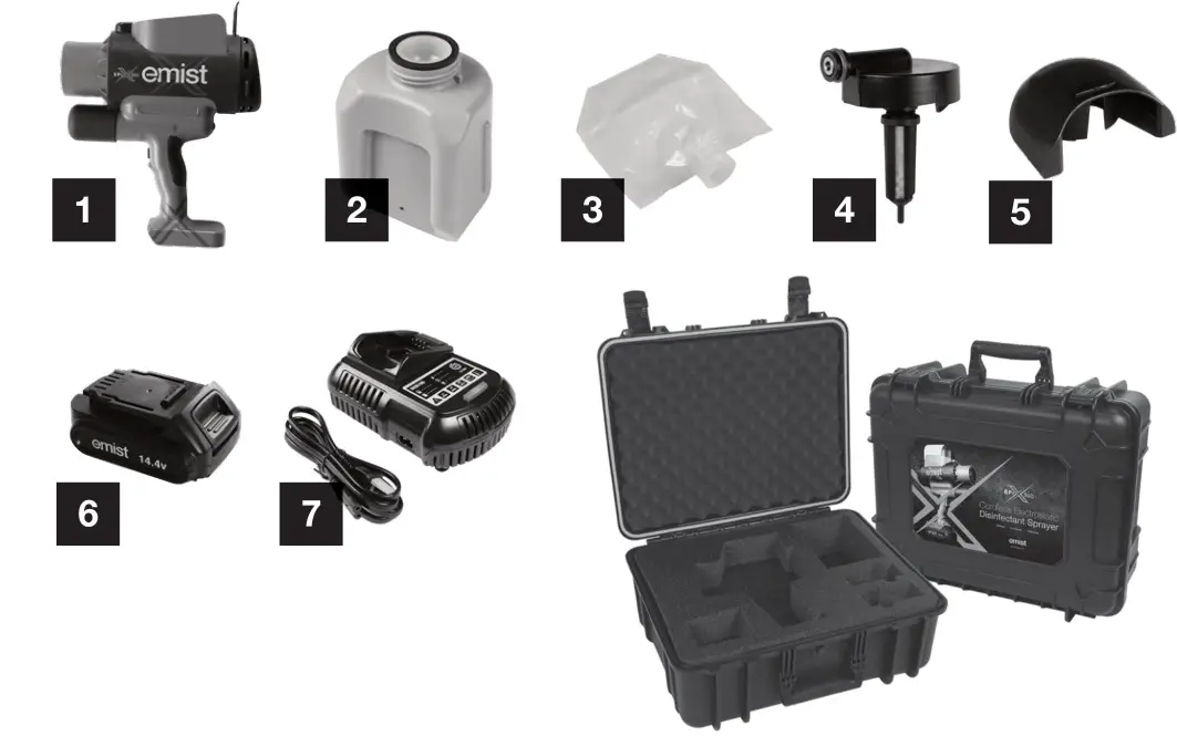 emist EPIX360 Electrostatic Disinfectant Sprayer - Storage Case