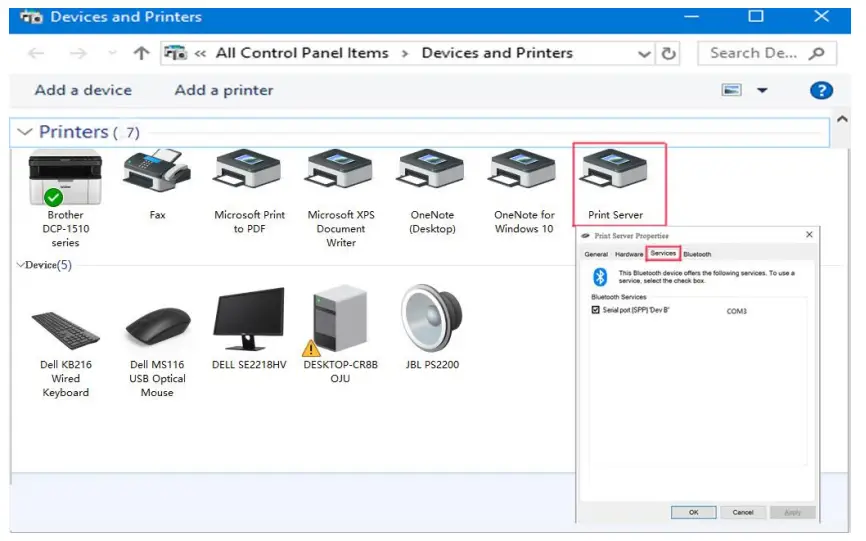 LOYALTY-SECU USB Print Server Bluetooth SPP