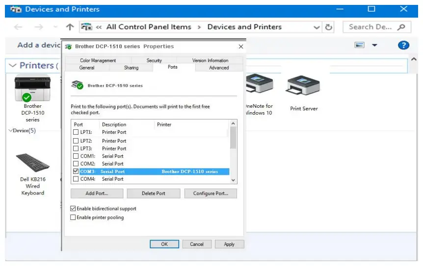 LOYALTY-SECU USB Print Server Printer Properties