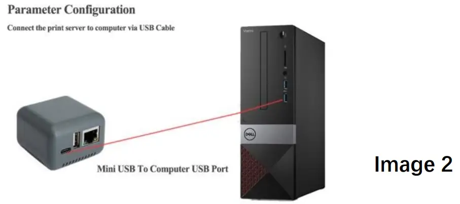 LOYALTY-SECU USB Print Server -computer