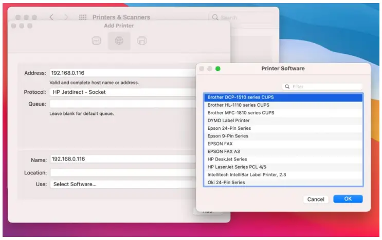 LOYALTY-SECU USB Print Server software, please click “