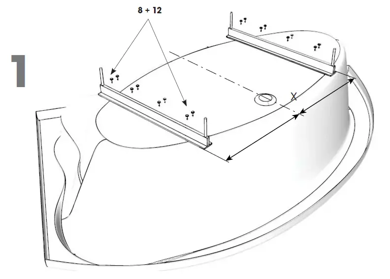 TEIKO circular Bathtub 160 cm 2