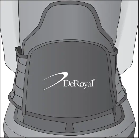 DeRoyal 159 - 01 Warrior Spine Universal Back Brace - fig