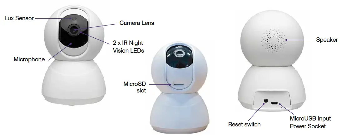 Brilliant 20801 Smart WiFi Swift Pan and Tilt Camera fig 1