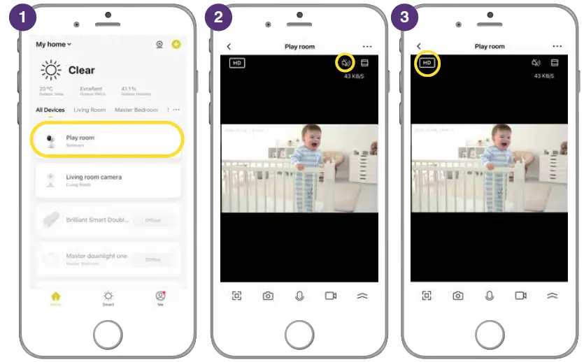 Brilliant 20801 Smart WiFi Swift Pan and Tilt Camera fig 13