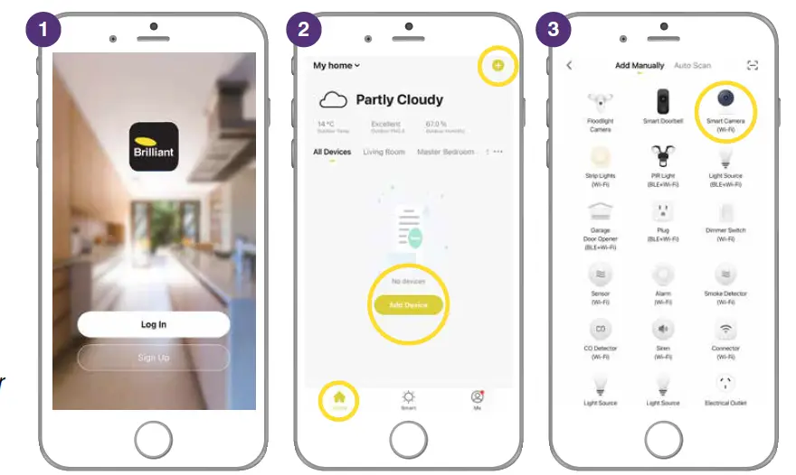 Brilliant 20801 Smart WiFi Swift Pan and Tilt Camera fig 7