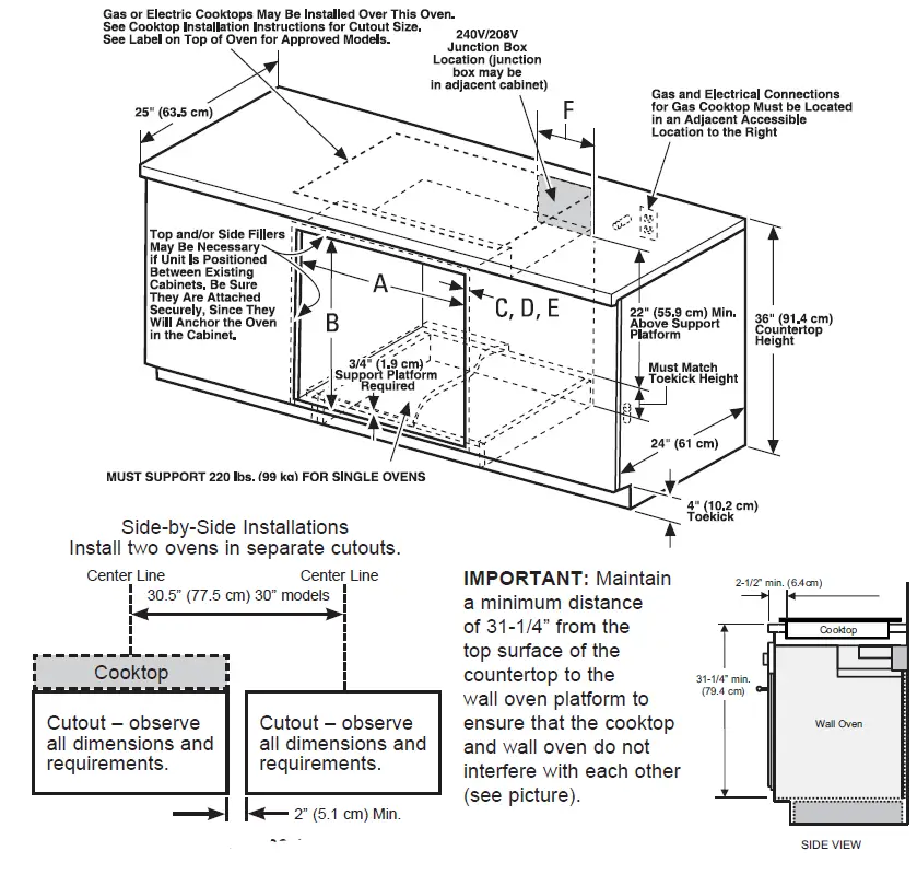GE APPLIANCES PTS700LSNSS Swing Door Electric Built-In Wall Ovens fig 3