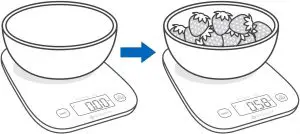 Placing Items in the scale