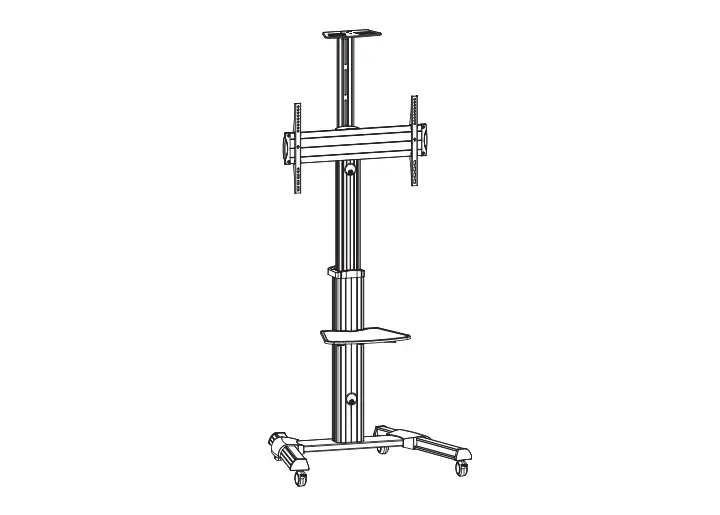 Equip 650602 90 Degree Rotate Single Display 37-70 Inch Tv Cart User Manual Equip 650602 90 Degree Rotate Single Display 37-70 Inch Tv Cart User Manual