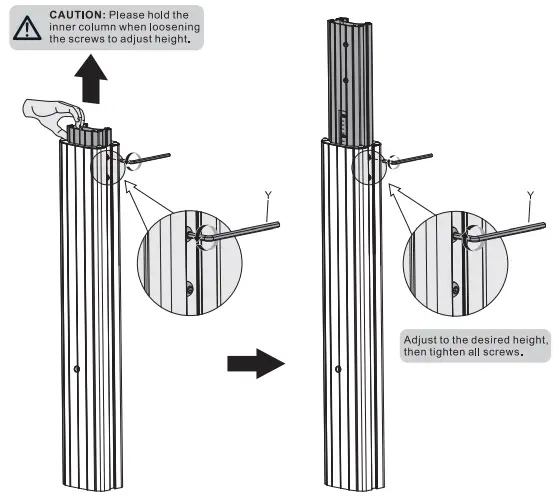 equip 650602 90 Degree Rotate Single Display 37-70 Inch TV Cart-fig5