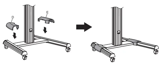 equip 650602 90 Degree Rotate Single Display 37-70 Inch TV Cart-fig7