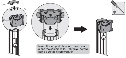 equip 650602 90 Degree Rotate Single Display 37-70 Inch TV Cart-fig8