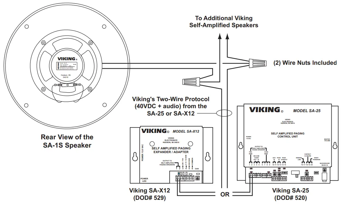 VIKING SA-1S Infrared Remote Controllable Ceiling Speaker - 1