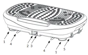 MEDIC THERAPEUTICS 603-0081 Compact Vibrating Fitness Platform with Handlebars-fig2