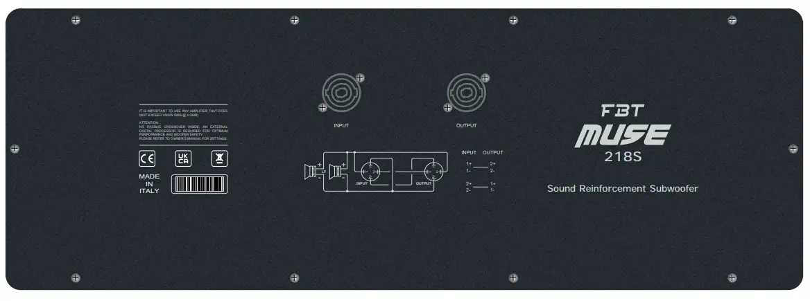 FBT Muse 218S Sound Reinforcement Subwoofer 3