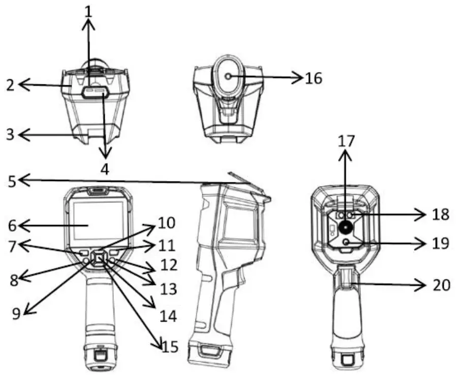 UNI T UTi730E Thermal Imaging - Structure