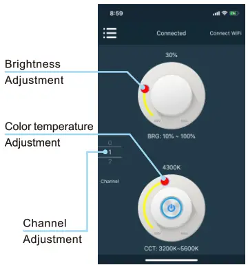 GVM-MB832 Bi-Color LED Light Panel - app2