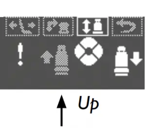 Activate direction up