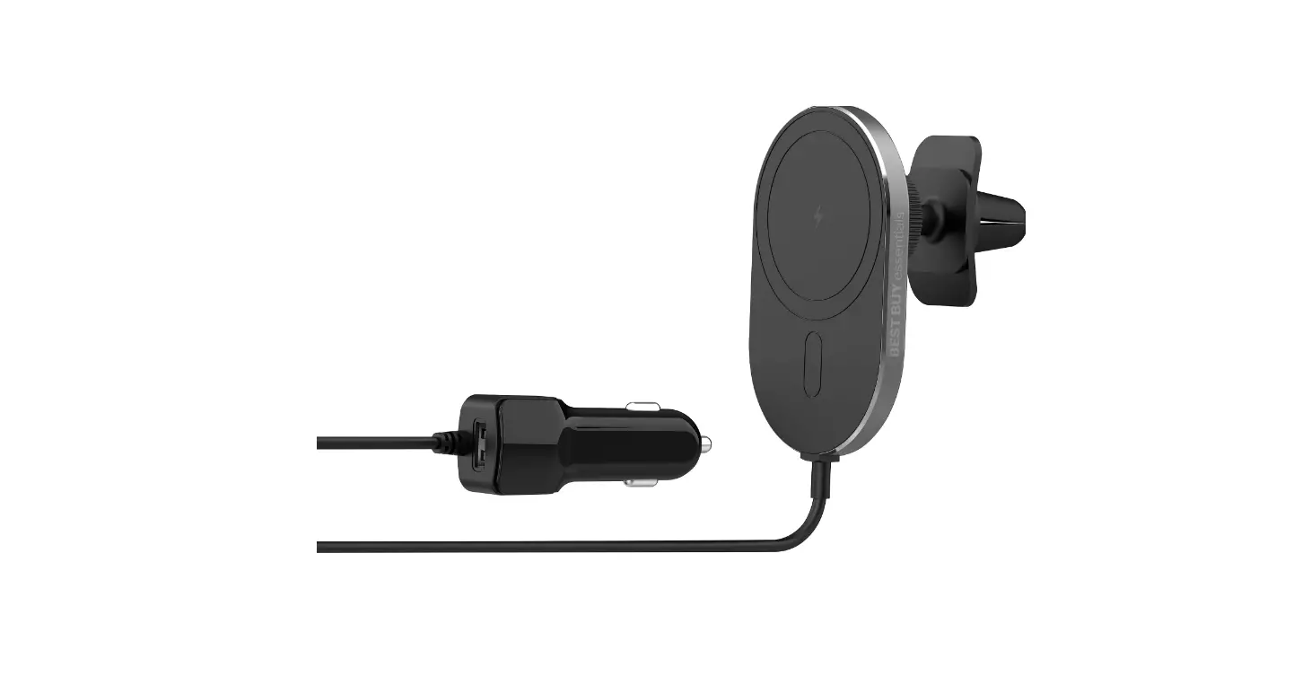 Best Buy Essentials Be-mvq3ac1b23 Magnetic Wireless Car Charger User Manual
