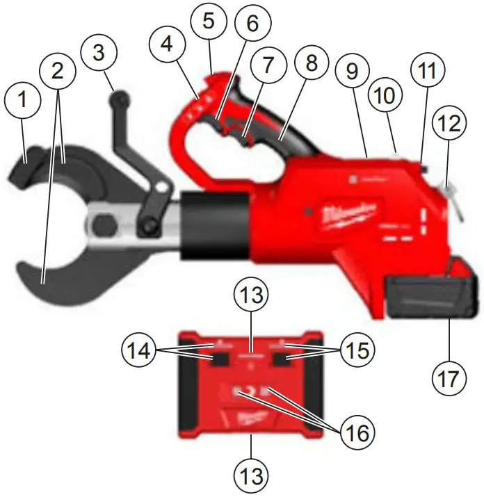 milwaukee M18 HCC75R Underground Cable Cutter - Fig 8