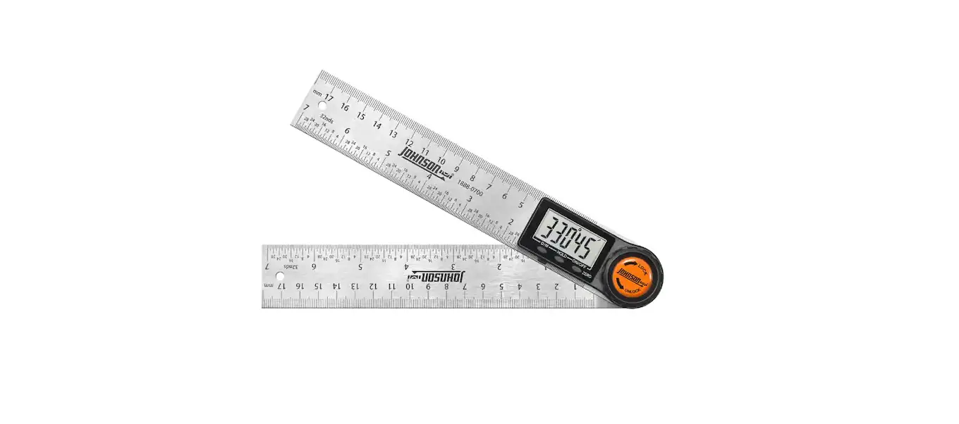 Johnson 1888-0700 7 Inch Digital Angle Locator And Ruler User Manual