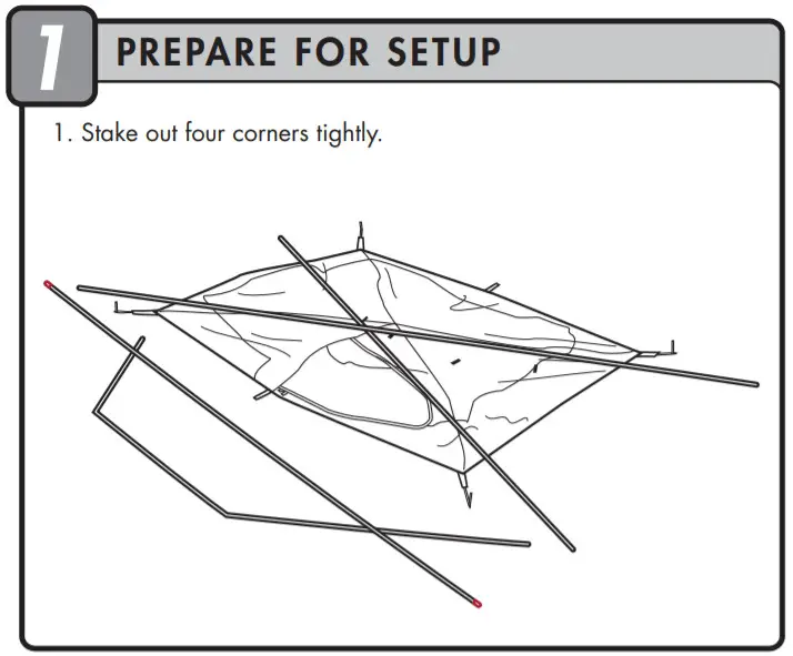 MSR Remote 2 Tent -PREPARE FOR SETUP