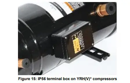 EMERSON YRH V KTE KTG Copeland Scroll Horizontal Compressors for Transport Applications - Figure 12