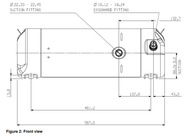 EMERSON YRH V KTE KTG Copeland Scroll Horizontal Compressors for Transport Applications - Figure 2