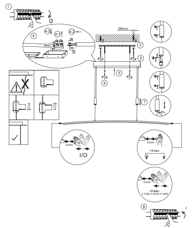 Paul Neuhaus 2530-55 JANINA LED Pendant Light 1
