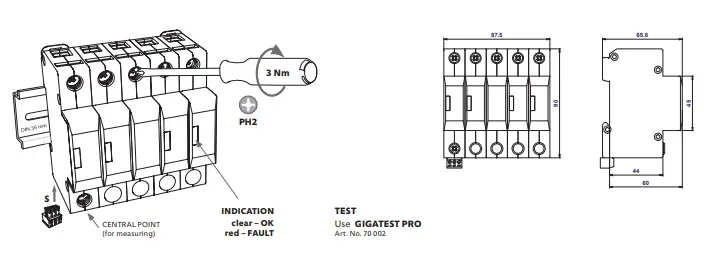 hakel-HLSA12-5-PV-Power-Supply-Up-To-1000-V-Surge-Arrester-01
