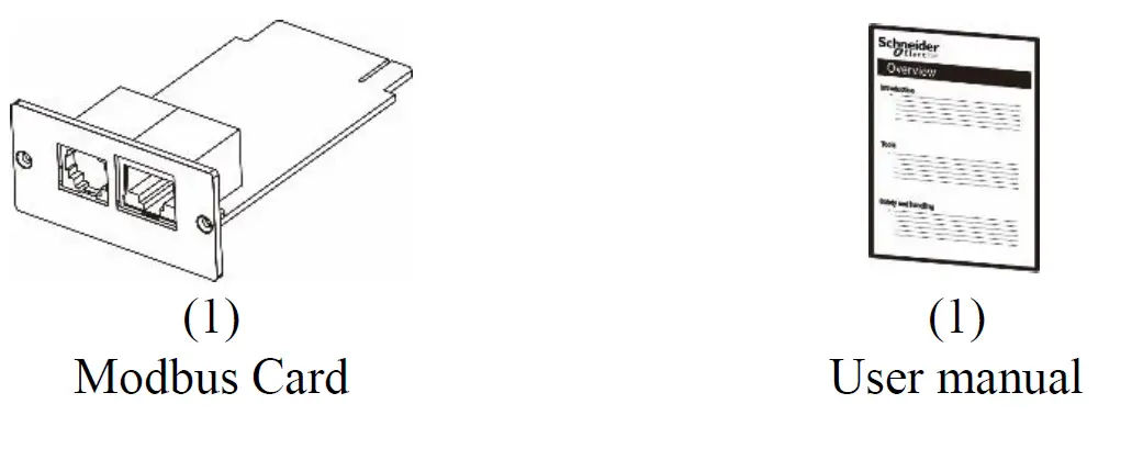 Schneider Electric SRVSMB001 Easy UPS Modbus Card 1