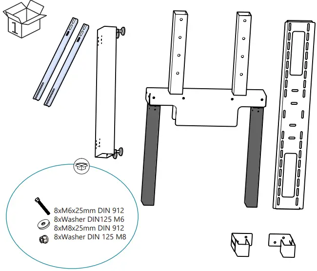 traulux SMI-W100 Motorised Wall Mount-FIG3