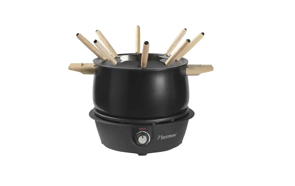 Bestron Afd850bw Black And Wood Fondue Set Instruction Manual