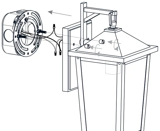 QUOIZEL STNL Series Mottled Outdoor Wall Lantern - Figure 8